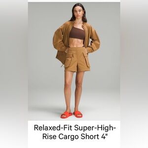 lululemon athletica Women's Brown Cargo Shorts